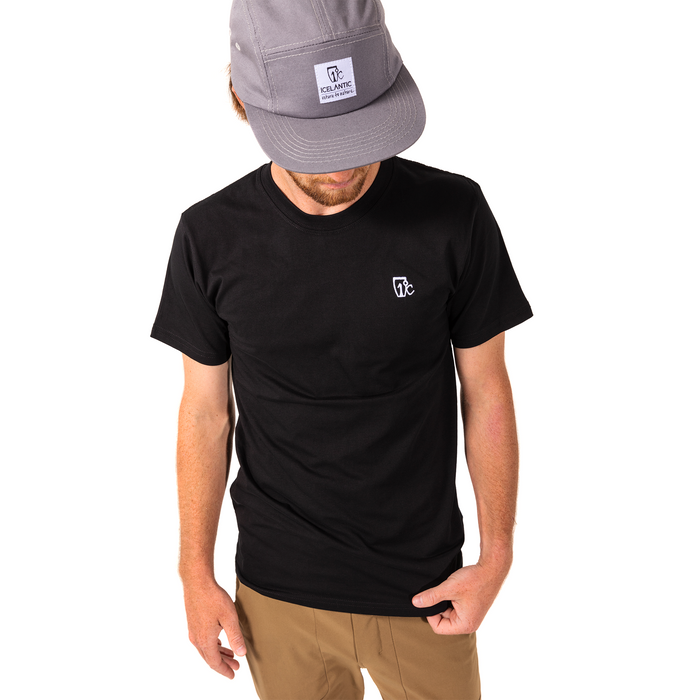 Embroidered One Degree Tee - Black