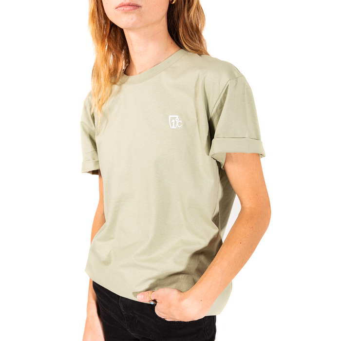 Embroidered One Degree Tee - Pistachio