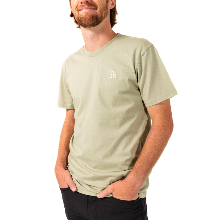 Embroidered One Degree Tee - Pistachio