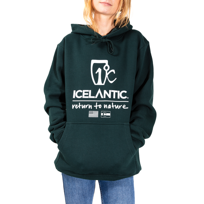 Icelantic Logo Hoodie - Pine Green