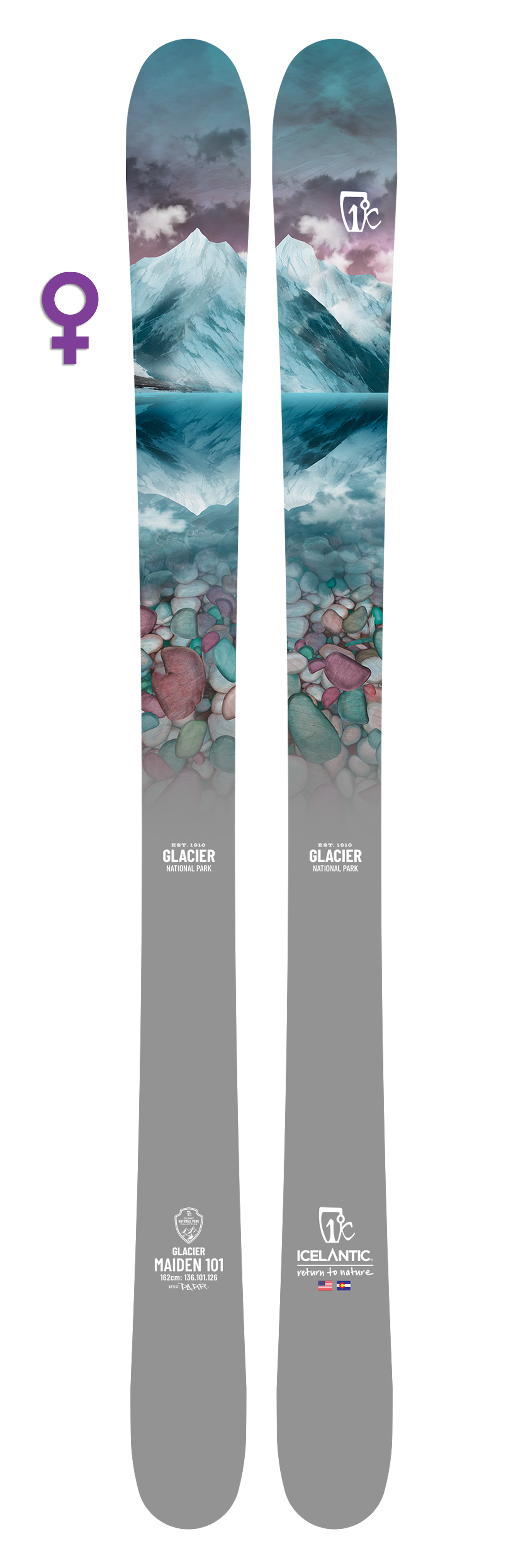 Glacier Maiden 101 — Icelantic Skis Glacier Maiden 101 — Icelantic Skis