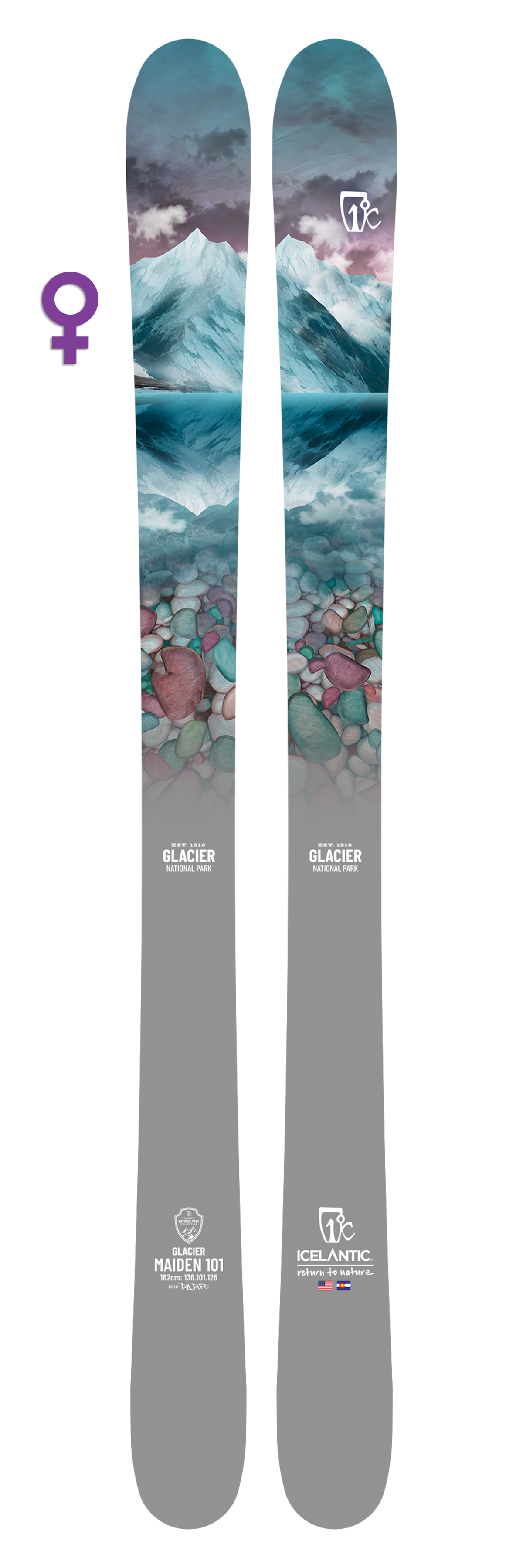 Glacier Maiden 101 — Icelantic Skis Glacier Maiden 101 — Icelantic Skis