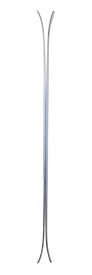 Two 23/24 Nia Pro 105 skis by Icelantic stand upright, parallel and close together, with their tips curving outward against a plain white background—evoking the quality and craftsmanship that ski enthusiasts have come to expect from Icelantic.