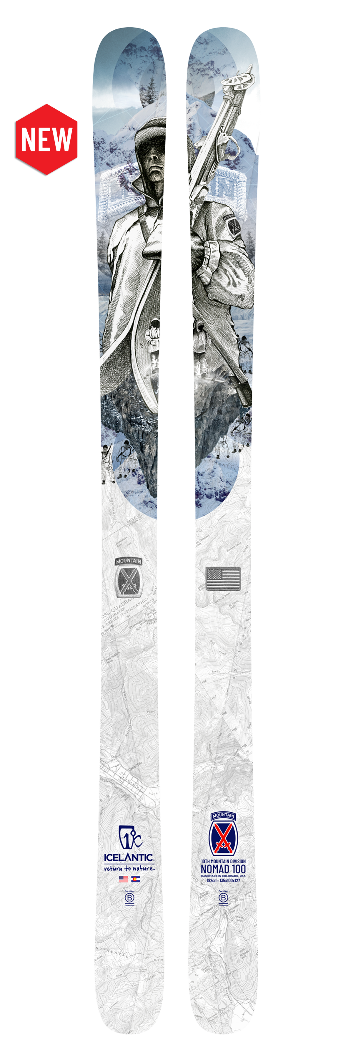 10th Mountain Division Nomad 100 — Icelantic Skis 10th Mountain Division Nomad 100 — Icelantic Skis