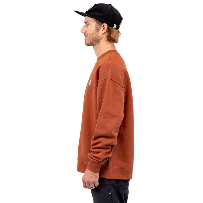 Embroidered One Degree Crew - Clay