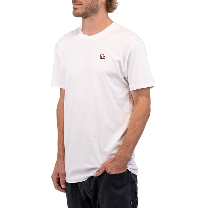 Embroidered One Degree Tee - White