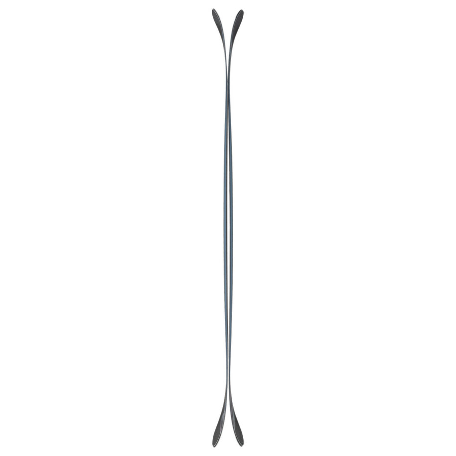 The J Skis x Icey Nomad 106 by Icelantic Skis is a symmetrical, vertically oriented object with a thin center and wider, curved ends—resembling a stylized double-ended paddle or abstract sculpture, much like the elegant form of a freeride ski—shown on a white background.