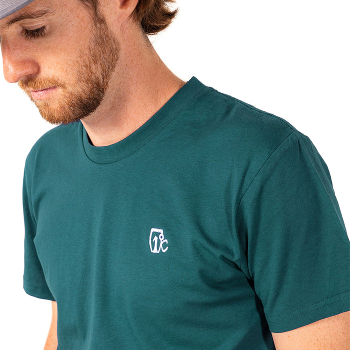Embroidered One Degree Tee - Atlantic