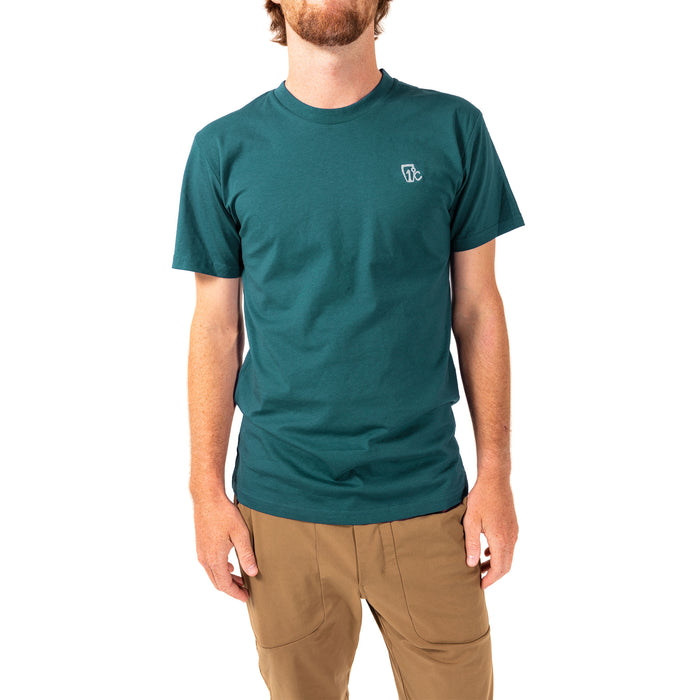 Embroidered One Degree Tee - Atlantic