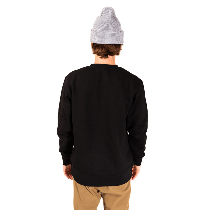 Embroidered One Degree Crew - Black