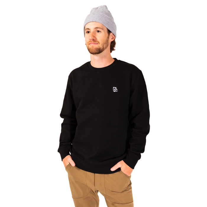 Embroidered One Degree Crew - Black