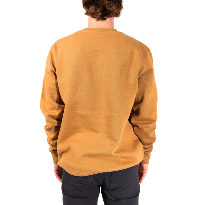 Embroidered One Degree Crew - Camel