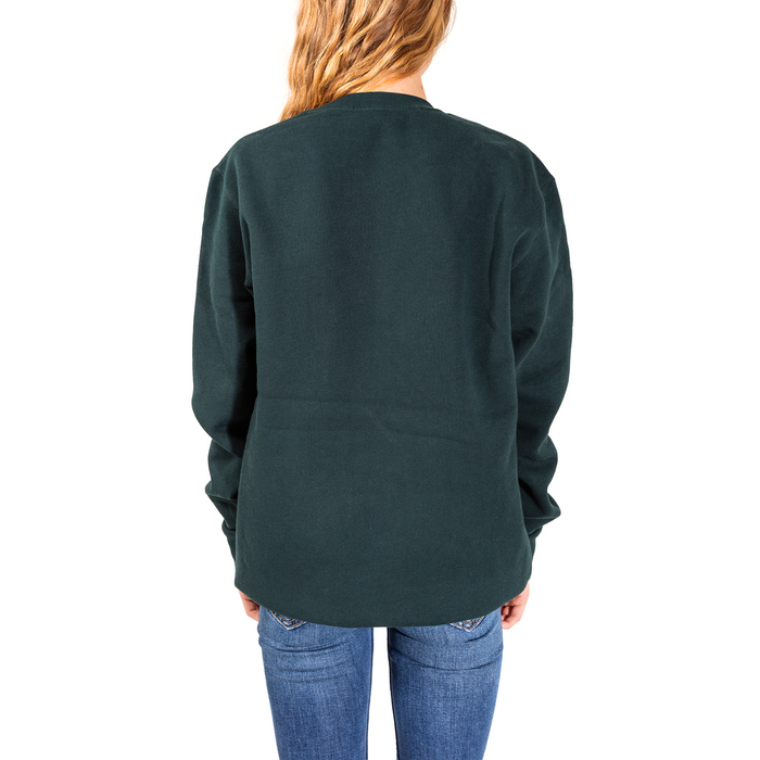 Embroidered One Degree Crew - Pine Green