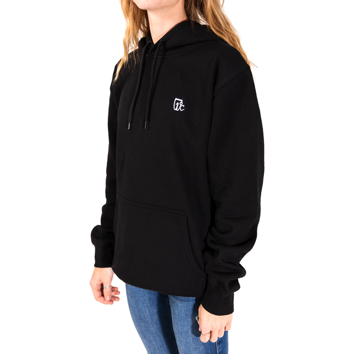 Embroidered One Degree Hoodie - Black
