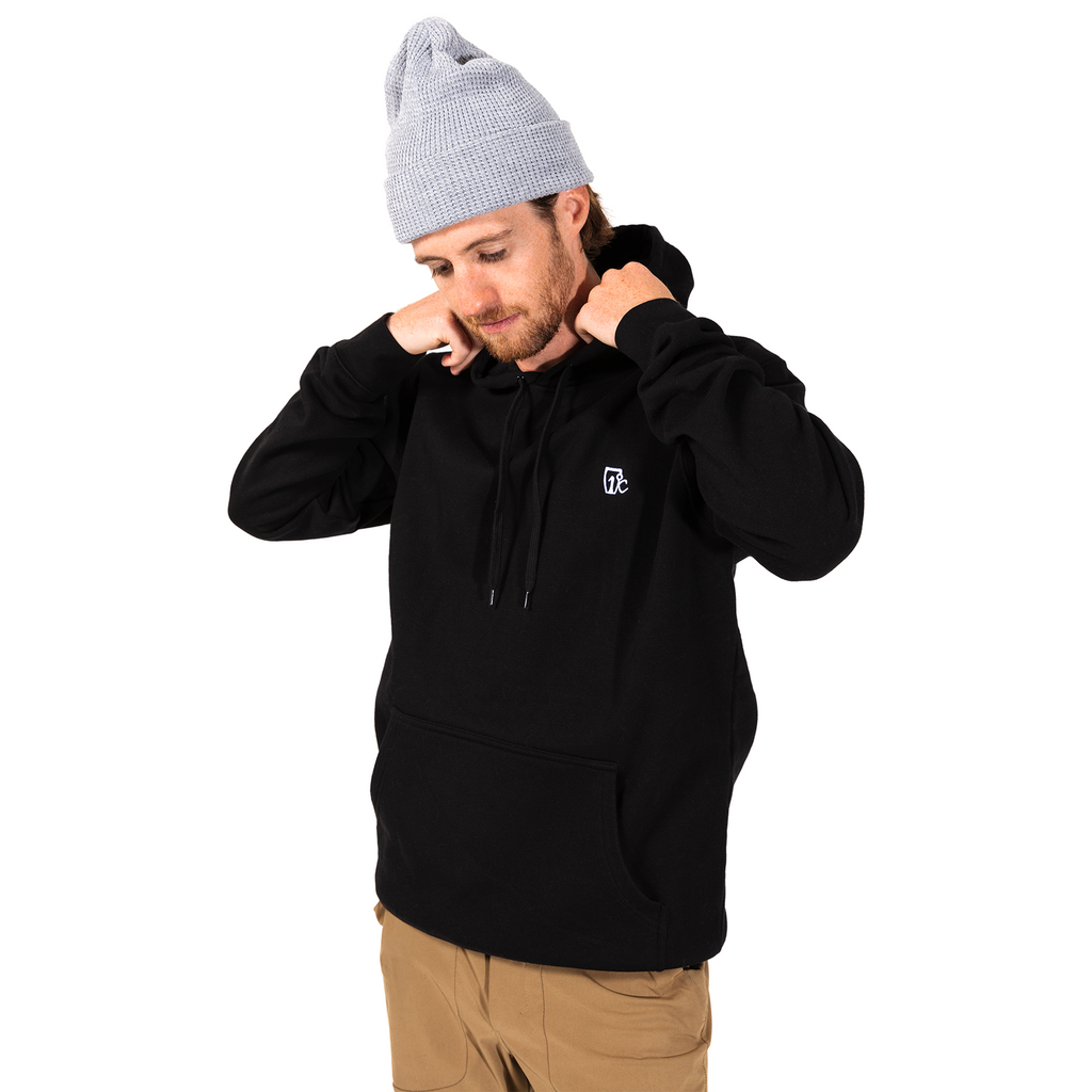Embroidered One Degree Hoodie - Black — Icelantic Skis Embroidered One Degree Hoodie - Black — Icelantic Skis