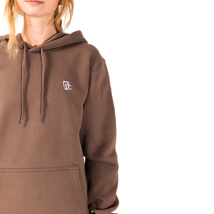 Embroidered One Degree Hoodie - Walnut