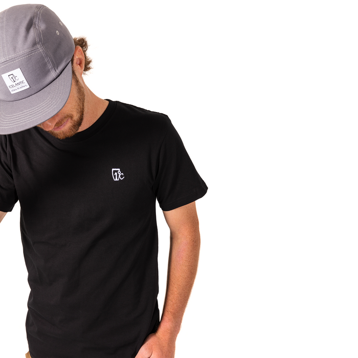 Embroidered One Degree Tee - Black
