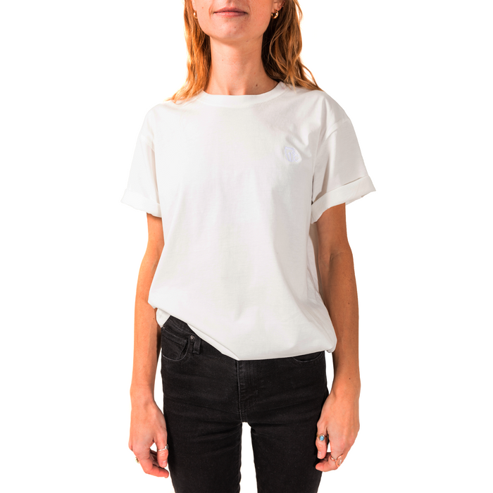 Embroidered One Degree Tee - Natural