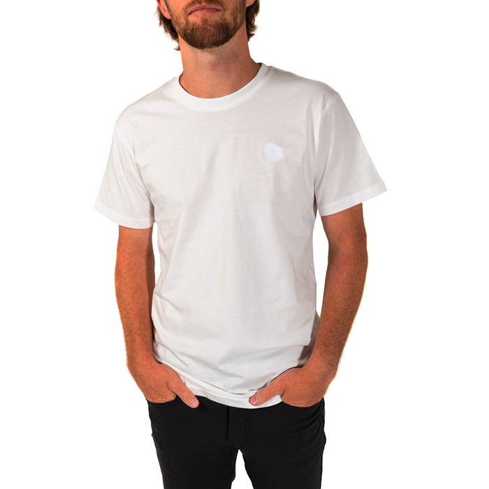 Embroidered One Degree Tee - Natural