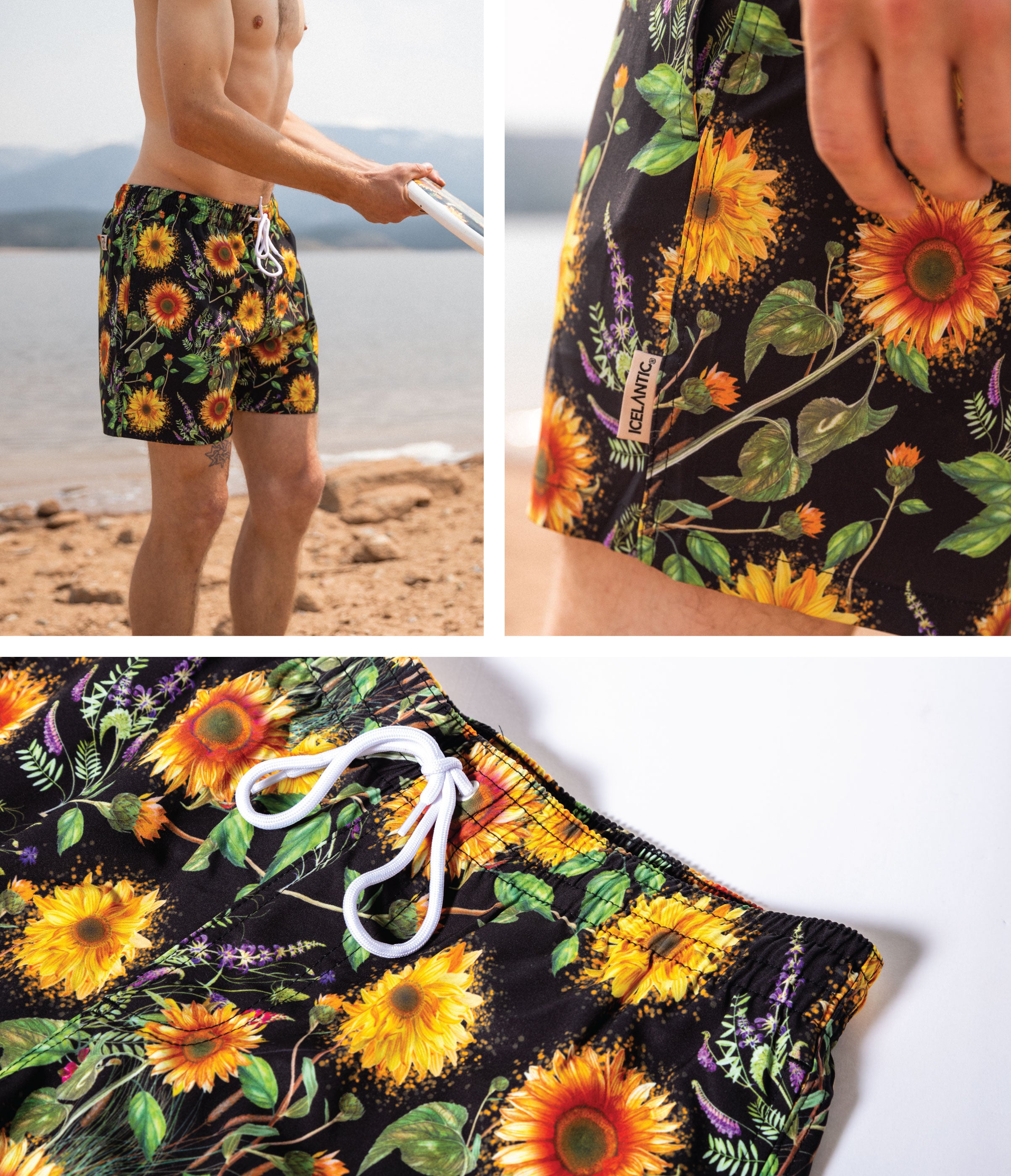 Sunflower Swim Trunks