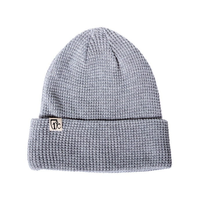 One Degree Waffle Beanie Heather Grey — Icelantic Skis