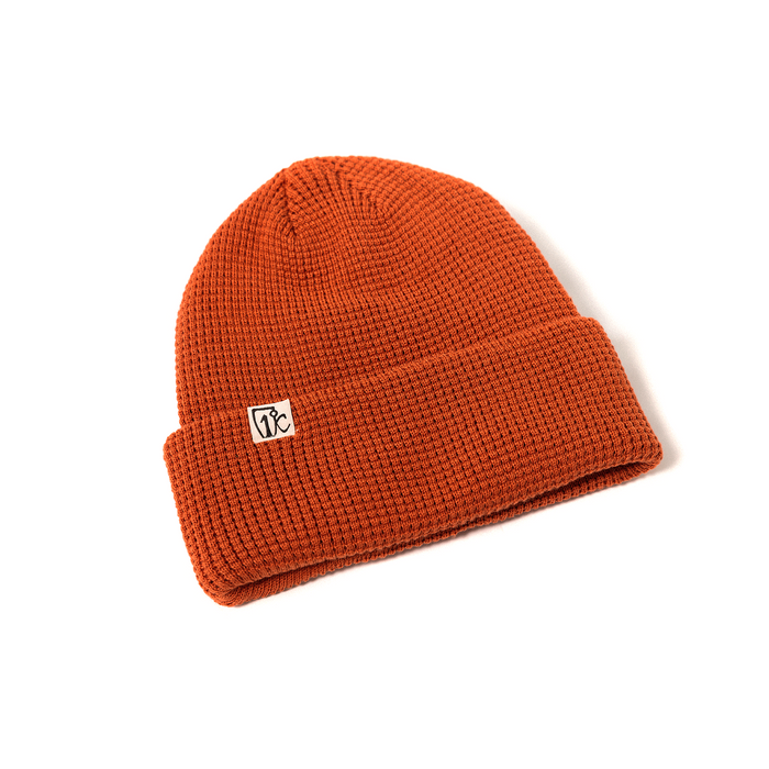 One Degree Waffle Beanie - Red Clay — Icelantic Skis | Beanies
