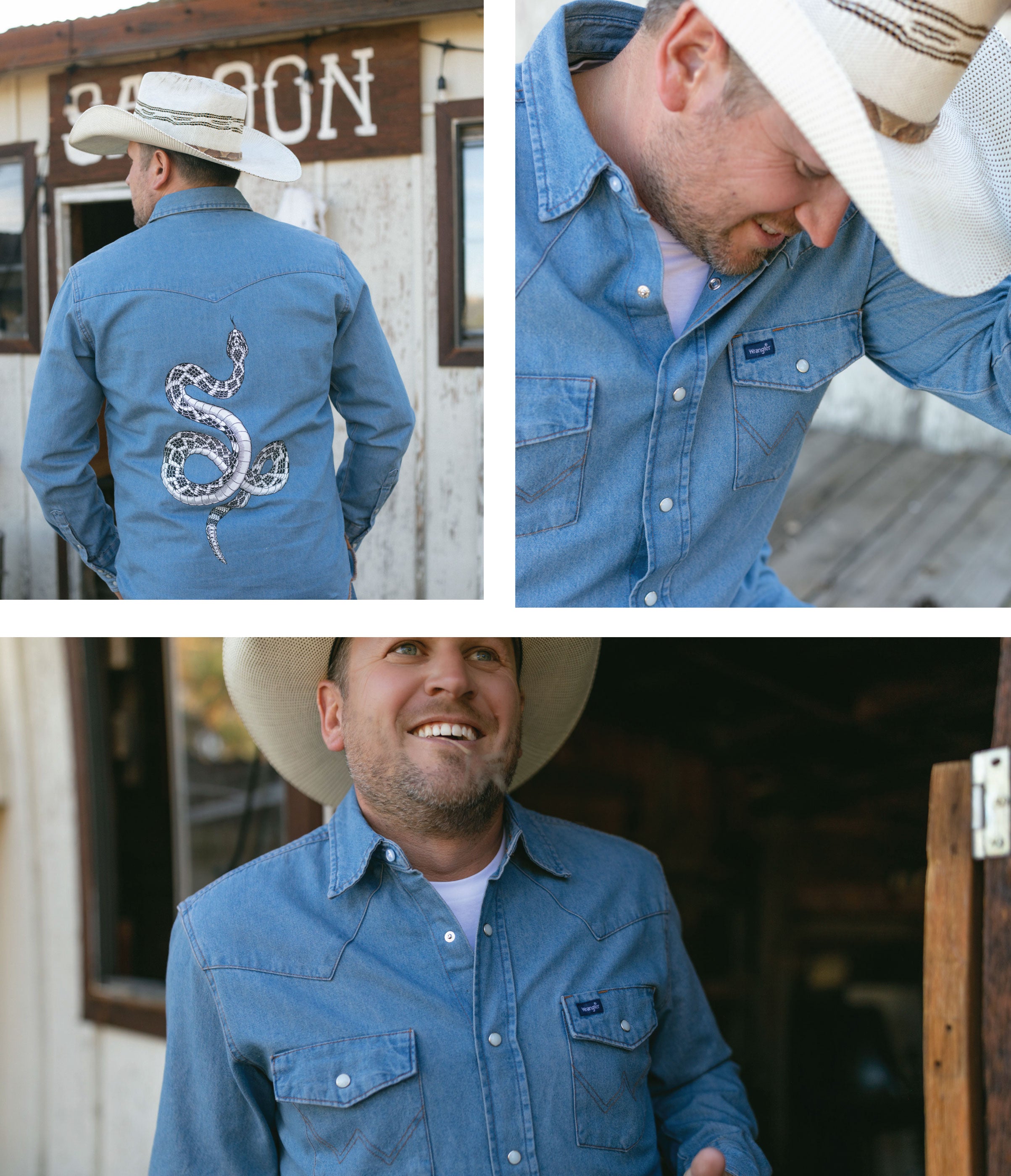 Wrangler Rattlesnake Denim Shirt