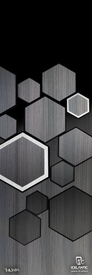 Featuring an abstract design with gray hexagons in various sizes set against a dark background, the 19/20 Sabre 80 Fine Art Print from Icelantic Skis is offered as a premium giclee print or wrapped canvas—ideal for enhancing any room. The bottom features the Icelantic Skis logo and the text "SABRE 80 - Ski for the soul.