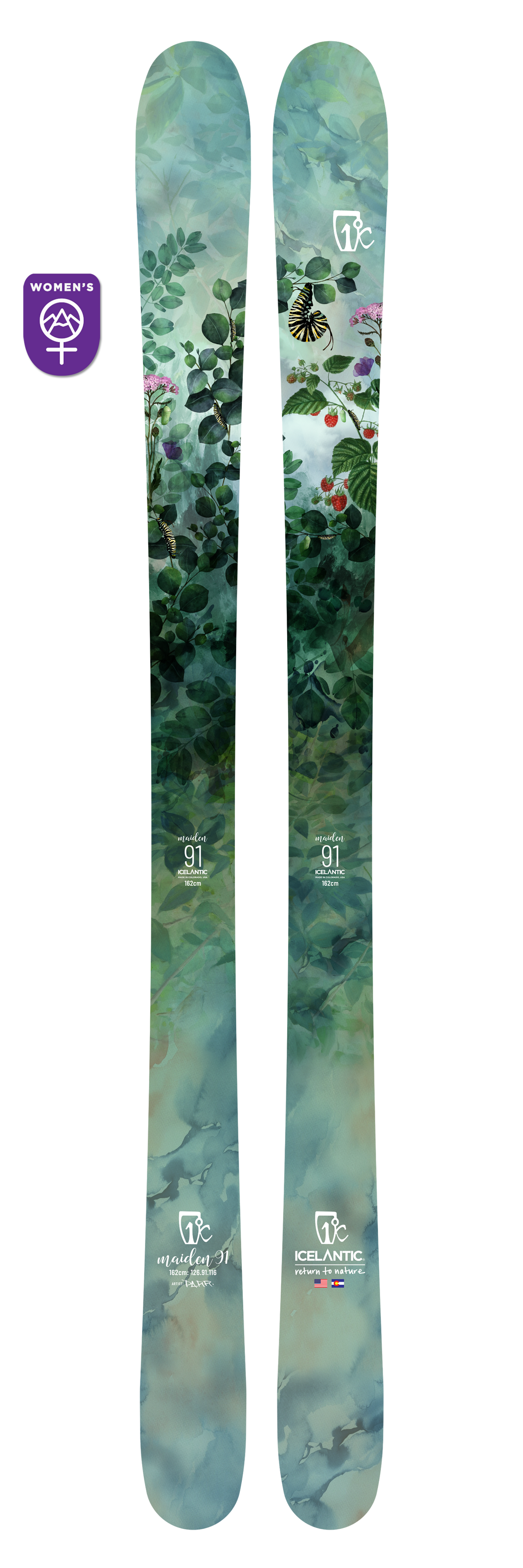 Icelantic Maiden 91 162 Marker griffon