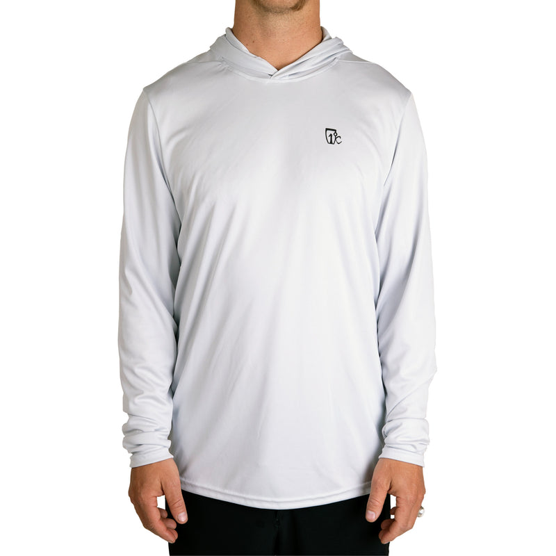 UV Sun Hoodie Lt Grey Icelantic Skis