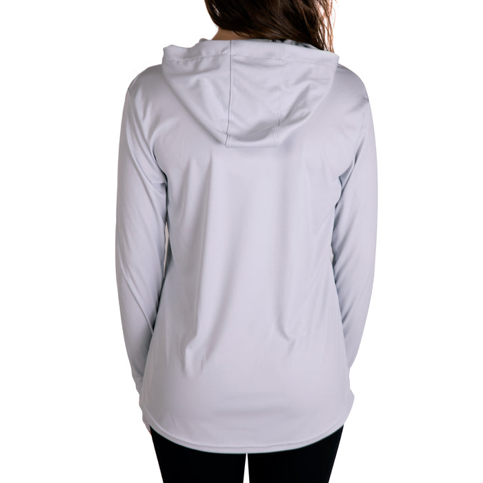 Womens UV Sun Hoodie - Lt Grey